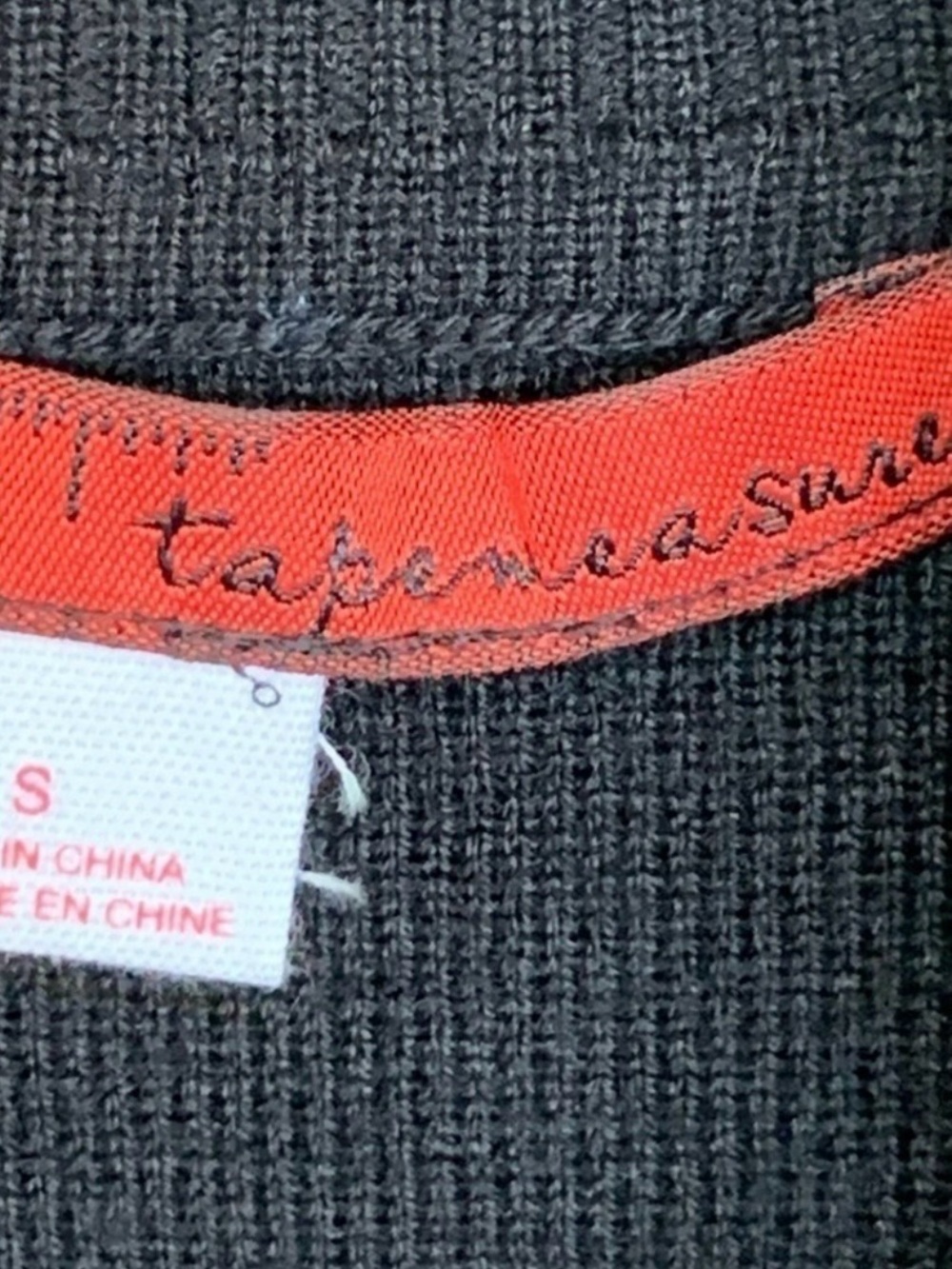 Tape Measure Black Wool Blend Sequin Fair Isle Turtleneck Sweater Top S - Picture 3 of 8
